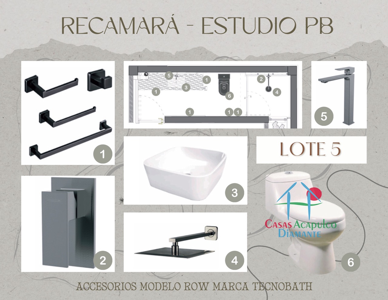 Paradiso Residences Ensueño 5 - Modelo accesorios baños 5